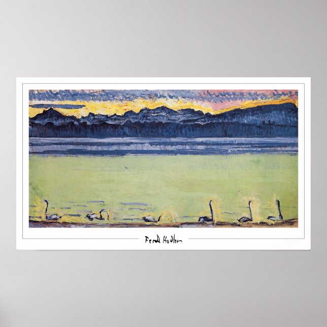 Ferdinand Hodler Zedign konstaffisch #55 Poster (Framsidan)