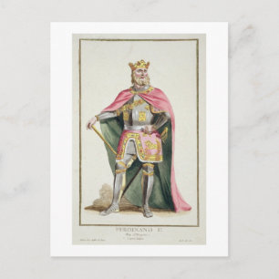 Ferdinand I (1379-1416) Kung i Aragonien från Rece Vykort