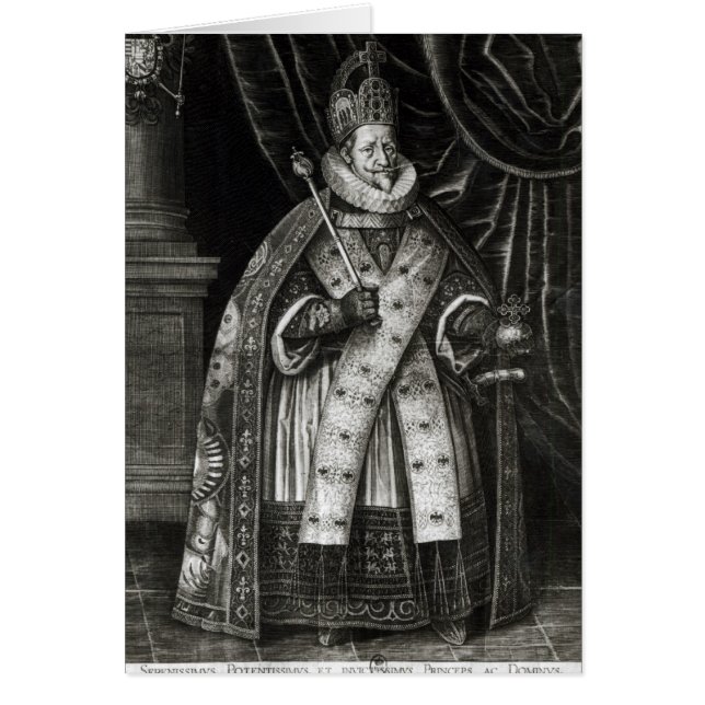 Ferdinand II 1622 Hälsningskort (Framsidan)