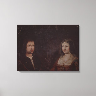 Ferdinand II av Aragon och Isabella I av Kastile Canvastryck