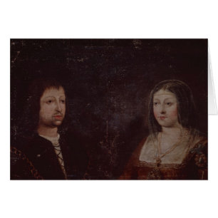 Ferdinand II av Aragon och Isabella I av Kastile Hälsningskort