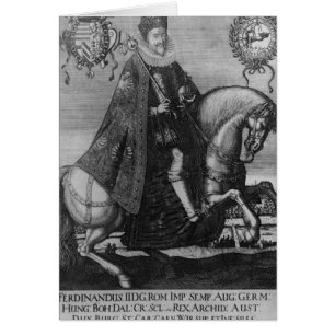 Ferdinand II, helig romersk kejsare Hälsningskort