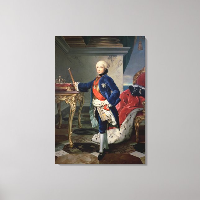 Ferdinand IV, Kung i Neapel Canvastryck (Framsida)