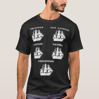 Ferdinand Magellan 5 Fraktass Explorer Boats Histo T Shirt