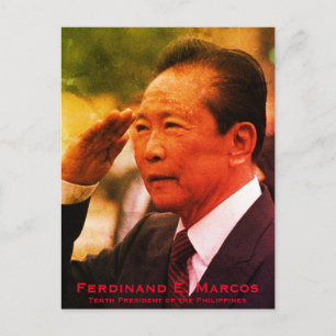 Ferdinand Marcos, Filippinernas tionde president Helg Vykort