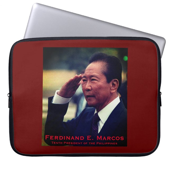 Ferdinand Marcos, Filippinernas tionde president Laptop Fodral (Framsidan)