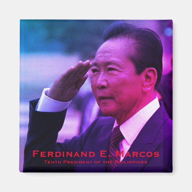Ferdinand Marcos, Filippinernas tionde president Magnet (Framsidan)