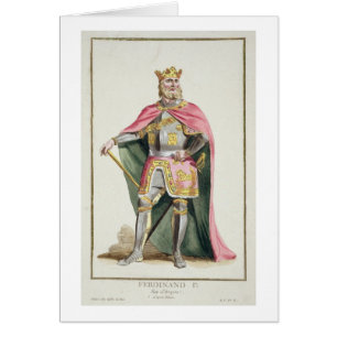 Ferdinand mig (1379-1416) kung av Aragon från Hälsningskort
