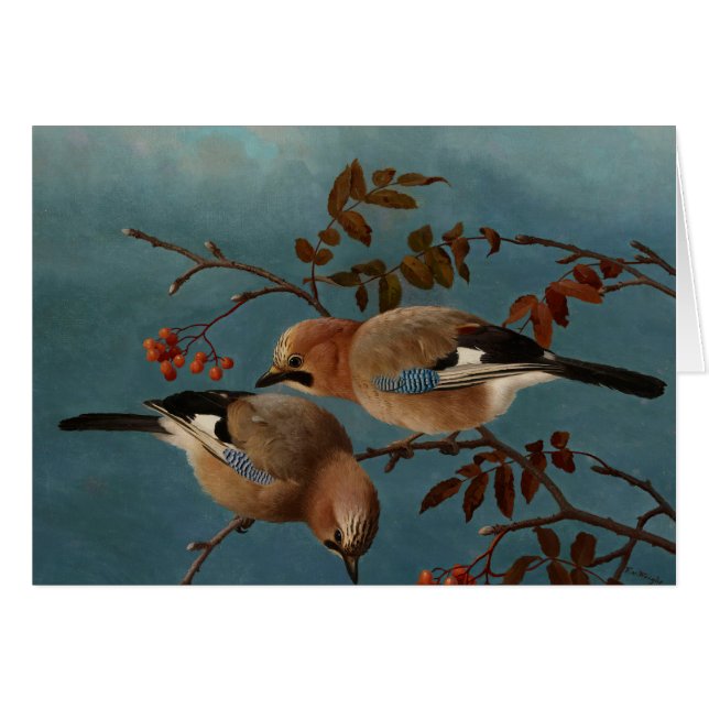 Ferdinand von Wright - Jays Hälsningskort (Framsidan Horizontal)