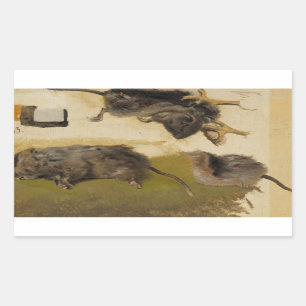 Ferdinand von Wright - Rodents Rektangulärt Klistermärke