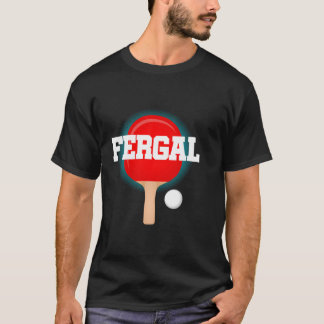 Fergal Namn Boys Bord Tennis Ping Pong Game Racke T Shirt
