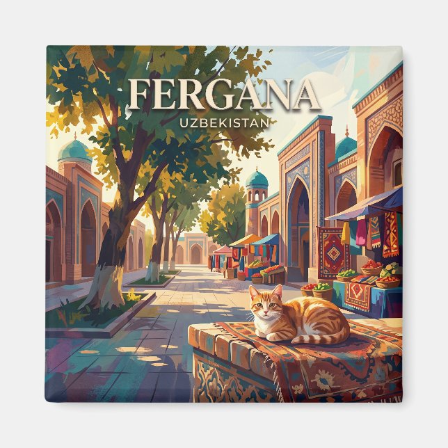 Fergana Uzbekistan Magnet (Framsidan)