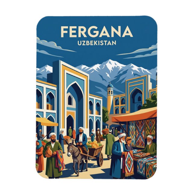 Fergana Uzbekistan Magnet (Vertikal)