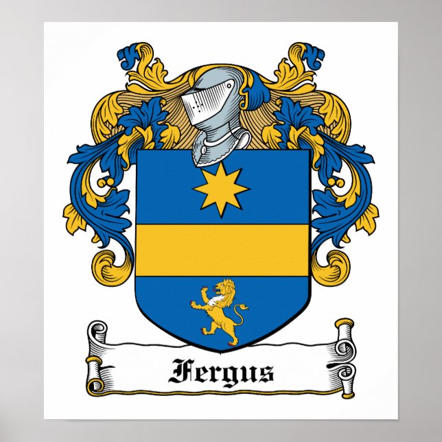 Fergus Family Crest Poster (Framsidan)