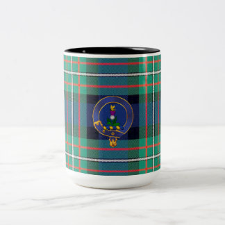 Ferguson klan badge och tartan mugg