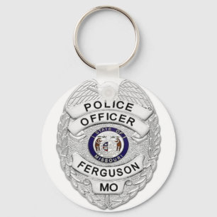 Ferguson Police Badge Nyckelring