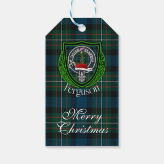 Ferguson Scottish Clan Tartan & Crest Presentetikett