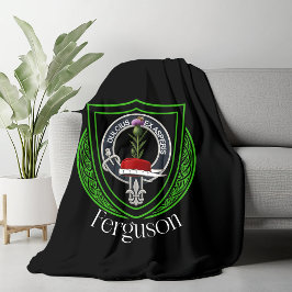 Ferguson skotska klanvapen fleecefilt