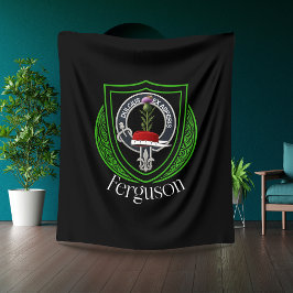Ferguson skotska klanvapen fleecefilt