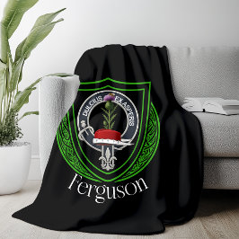 Ferguson skotska klanvapen fleecefilt