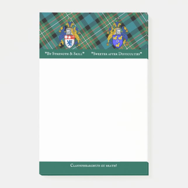 Ferguson som klan postar det, noterar post-it block (Framsida)