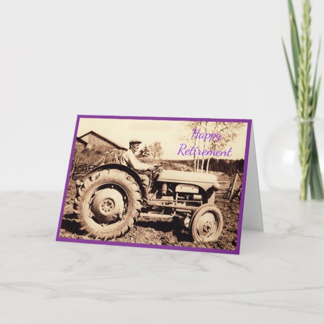 Ferguson-traktor 1950 Pension Kort (Framsida)