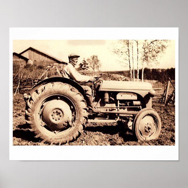 Ferguson-traktor 1950 Poster (Framsidan)