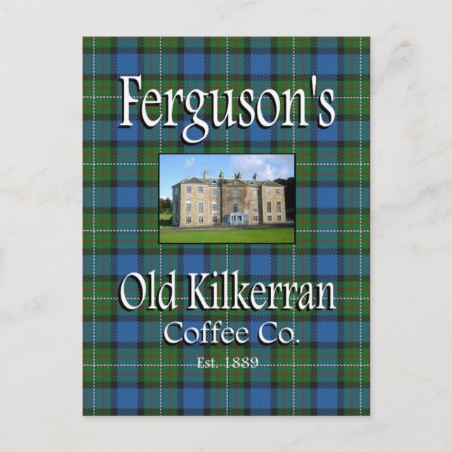Fergusons gamla Kilkerran Coffee Co. vykort (Framsida)