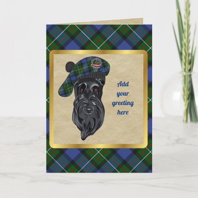 Fergusson Badge & Tartan Personlig Card Kort (Framsida)