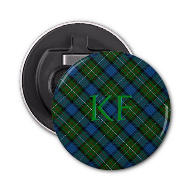 Fergusson Officiell Tartan med monogram/ initialer Flasköppnare (Framsidan)