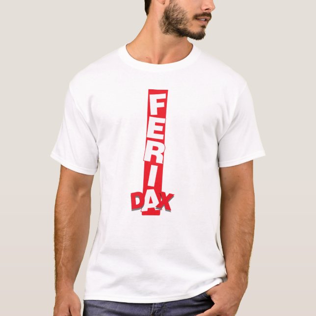 Feria Dax bande rouge & blanc T Shirt (Framsida)