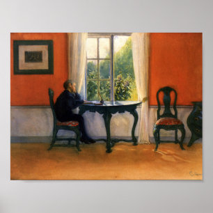 Ferieläsning, Carl Larsson, Helgdag Reading Poster