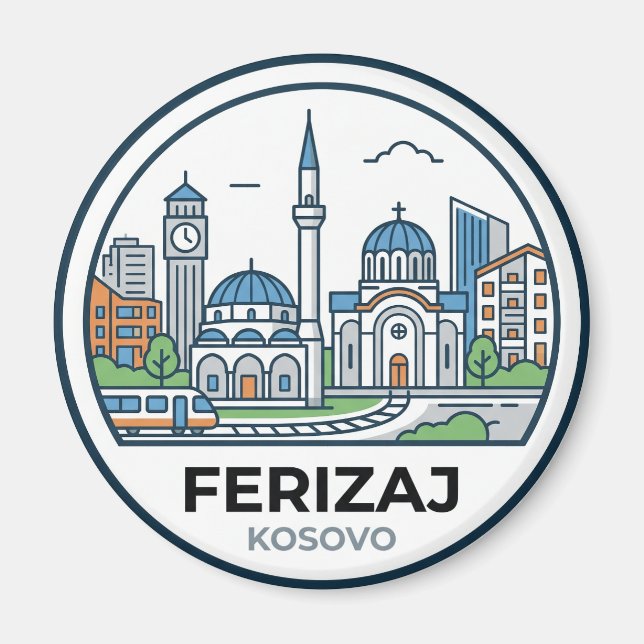 Ferizaj, Kosovo Kosovo Magnet (Framsidan)
