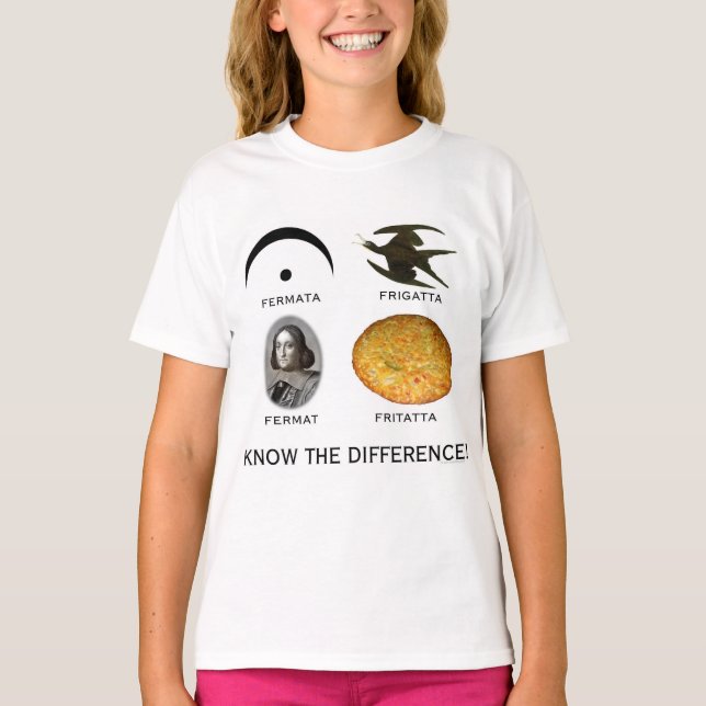 Fermatta: Känn till skillnaden Tee Shirt (Framsida)