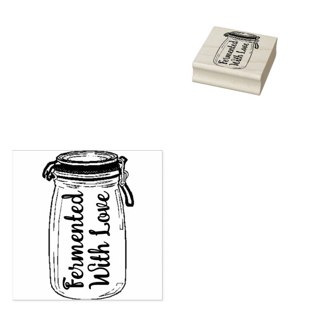 Fermenterad med Kärlek Stämpel (Stämplad)