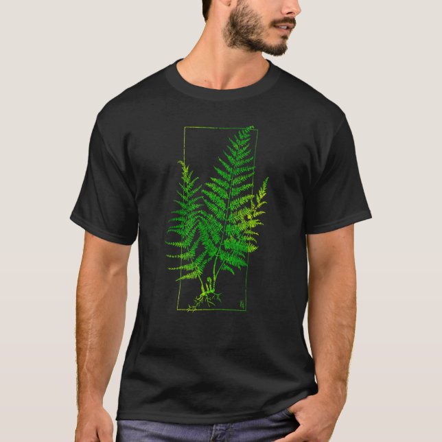 Fern Blockprint VI T Shirt (Framsida)