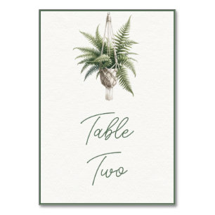 Fern: Boho Chic Botanical Grey Plant Minimal Bordsnummer