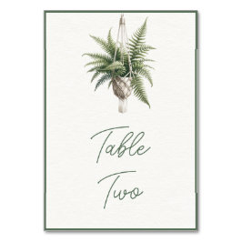 Fern: Boho Chic Botanical Grey Plant Minimal Bordsnummer