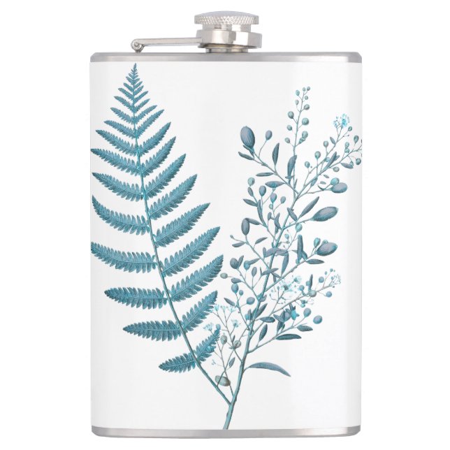 Fern designed flask fickplunta (Framsidan)