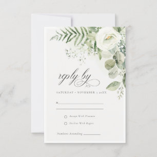 Fern Eucalyptus Greenery Foliage Bröllop OSA Inbjudningar