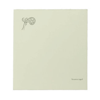 Fern Fiddlehead- Botanists Pause- Minimal Anteckningsblock