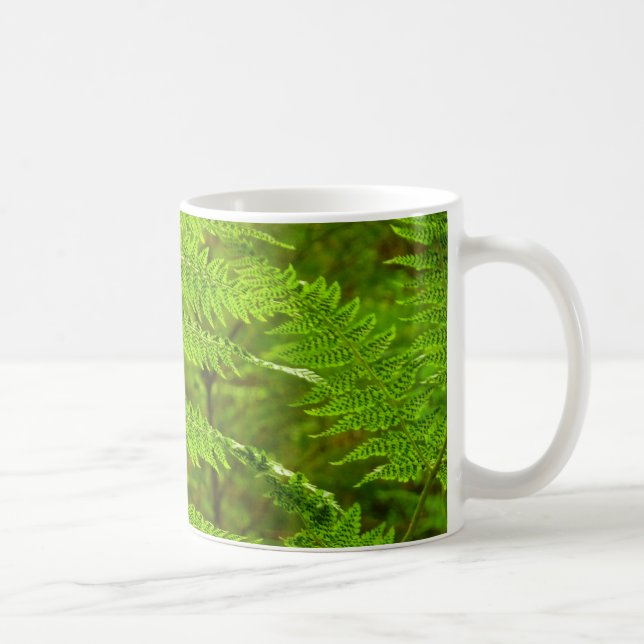 Fern Fronds III Grönt Nature Botanical Kaffemugg (Höger)