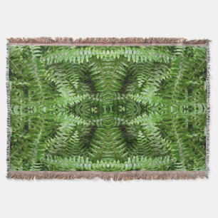 Fern Fronts I Grönt Nature Filt