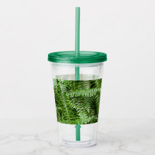 Fern Fronts I Grönt Nature Take Away Mugg
