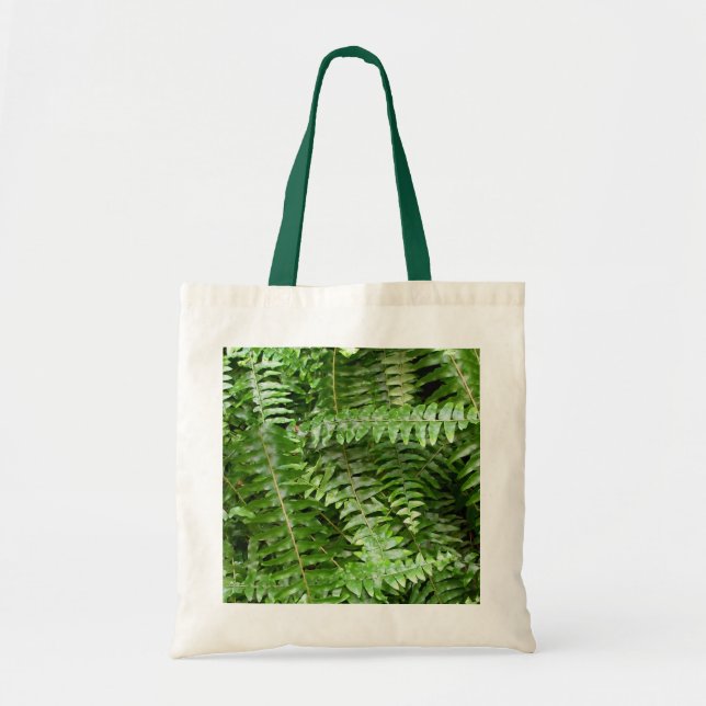 Fern Fronts I Grönt Nature Tygkasse (Framsidan)