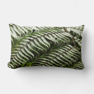 Fern Fronts II Mörk grönt natur Lumbarkudde