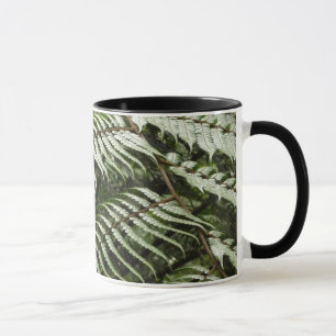 Fern Fronts II Mörk grönt natur Mugg