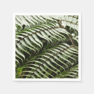 Fern Fronts II Mörk grönt natur Pappersservett