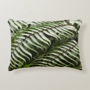 Fern Fronts II Mörk grönt natur Prydnadskudde