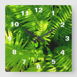 Fern Fyrkantig Klocka